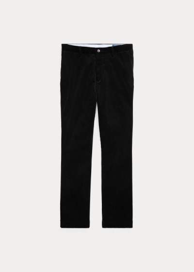 Pantalones Polo Ralph Lauren Hombre Negros - Stretch Classic Corduroy - HBGPE9863